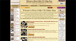 Desktop Screenshot of brass-grilles-shop.co.uk